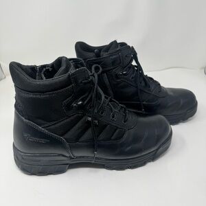 Bates Black Military Tactical Combat Style Leather Boots 8" Side Zip- Size 12M